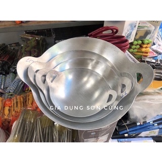 Chảo nhôm máy bay size lớn 3t-3t2-3t5-4t-4t5-5t-5t5-6t ( chảo chiên bánh xèo, đổ bánh xèo, chảo chiên cơm cháy