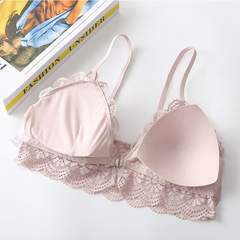 Áo Ngực Hình Tam Giác Không Gọng Cài Trước Quyến Rũ