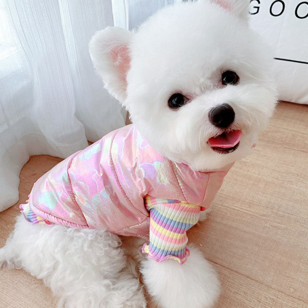 AARON1 Áo khoác giữ ấm mùa đông chống thấm nước cho chó Chihua chó Bulldog cỡ lớn nhiều màu sắc