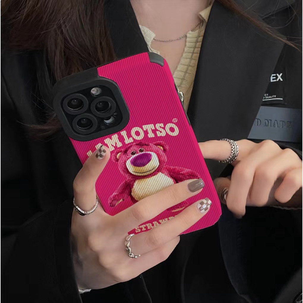 Ốp Điện Thoại Da In Hoạt Hình Gấu Toy Story Cho iphone 14 Pro Max i14 13 Pro Max i13 13pro 11 Pro Max i11 X XR Xs Max 7plus 8plus 12Pro 12 Pro Max