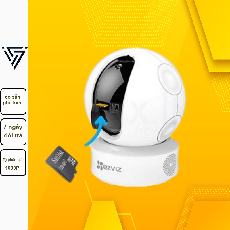 Camera wifi EZVIZ C6N cảnh báo về điện thoại EZVIZ C6N có loa mic đàm thoại 2 chiều VITALIGHT