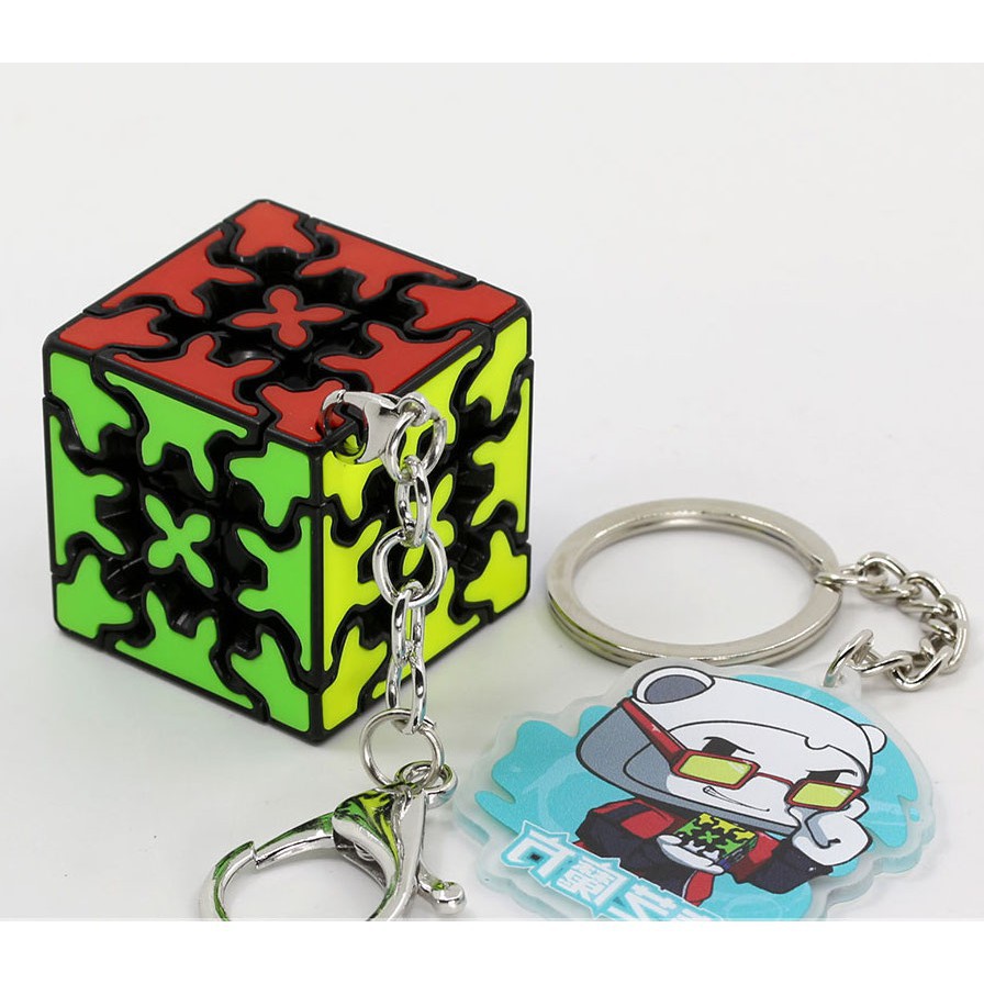 Móc Khóa Rubik Gear 3x3 Keychain