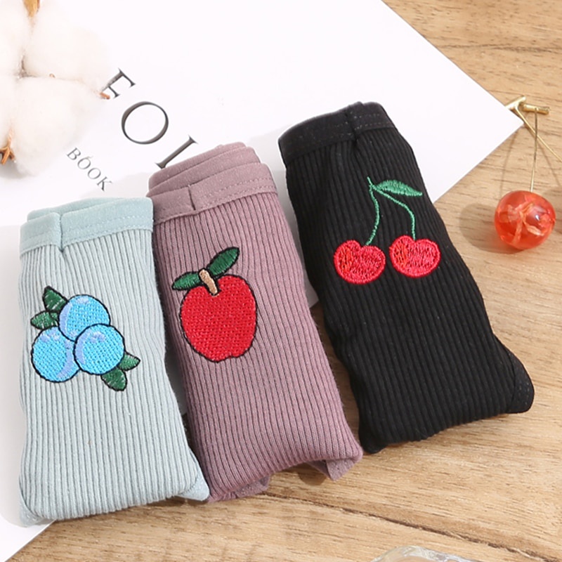 Quần lót CUTEBYTE lọt khe thiết kế lưng chữ T in hình trái cây quyến rũ cho nữ