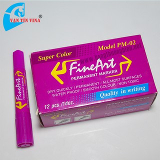 Bút lông dầu Queen PM-02 (màu hồng)