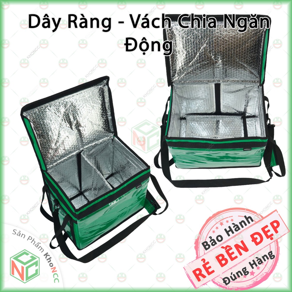 Túi Giữ Nhiệt Giao Hàng 30 Lít Chống Nước - Cho Quán Ăn Uống Shipper Bất Chấp Thời Tiết - 7039B-30L