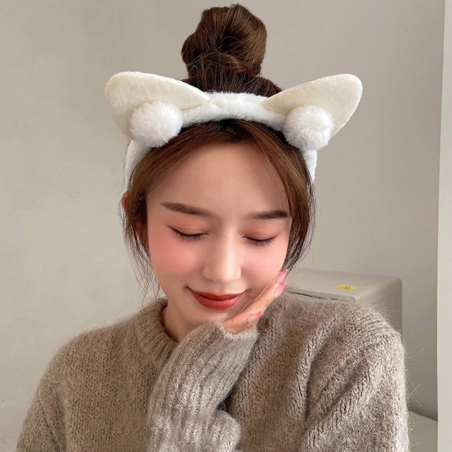 Haimeikang Băng đô phong cách tai mèo thời trang mùa thu đông dành cho nữ
