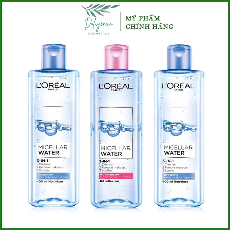 Nước Tẩy Trang, Nước Tẩy Trang Loreal - L'Oreal Paris 3-in-1 Micellar Water, Top 3 Nước Tẩy Trang Tốt Nhất