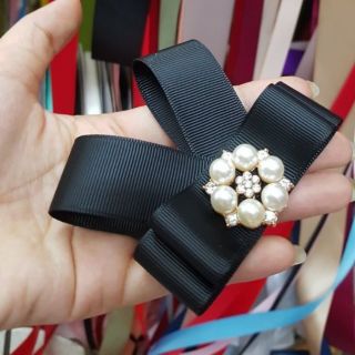 Tag nơ cài áo mix mặt trai handmade
