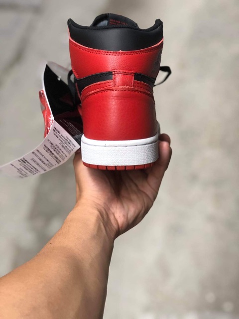 Giày JD 1 - bred chuẩn 1:1  ảnh tự chụp