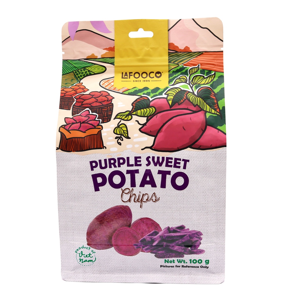 Khoai Lang Tím Sấy Giòn LAFOOCO 100g Xuất Khẩu