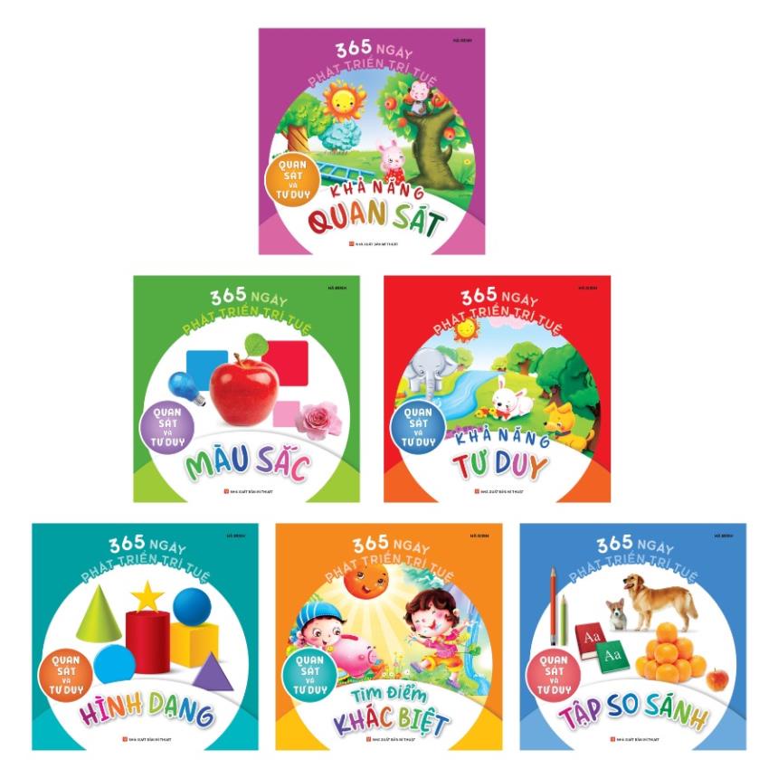 Sách - 365 Ngày Phát Triển Trí Tuệ: Quan Sát Và Tư Duy ( Bộ 6 Cuốn ) - Minh Long