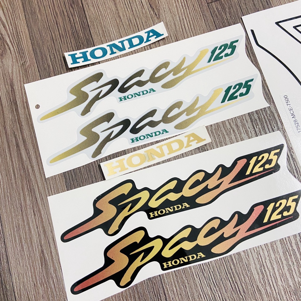 ( Huyền thoại ) Bộ tem xe Honda SPACY kèm tem thông số dán cho xe các đời 1998, 1999, 2000