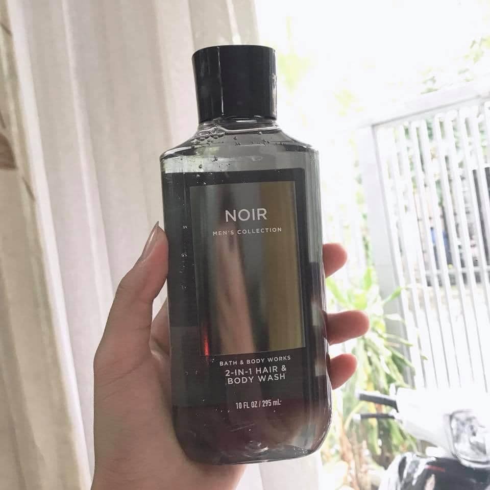 Sữa tắm gội cho nam Bath &amp; Body Works Noir 2 in 1 Hair &amp; Body Wash 295ml