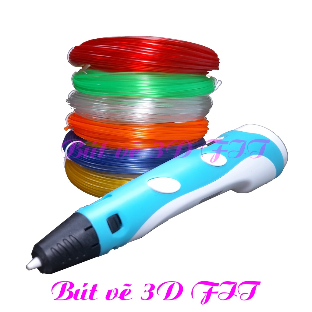 Cuộn dây PLA dùng cho bút vẽ 3D, bút 3D, in 3D; không mùi, 50m  5 cuộn 5 màu khác nhau, STEAM