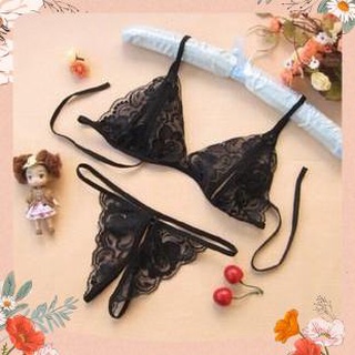 Bộ đồ lót đen, đồ ngủ ren gợi cảm, set áo quần lọt khe, nội y ren gợi cảm