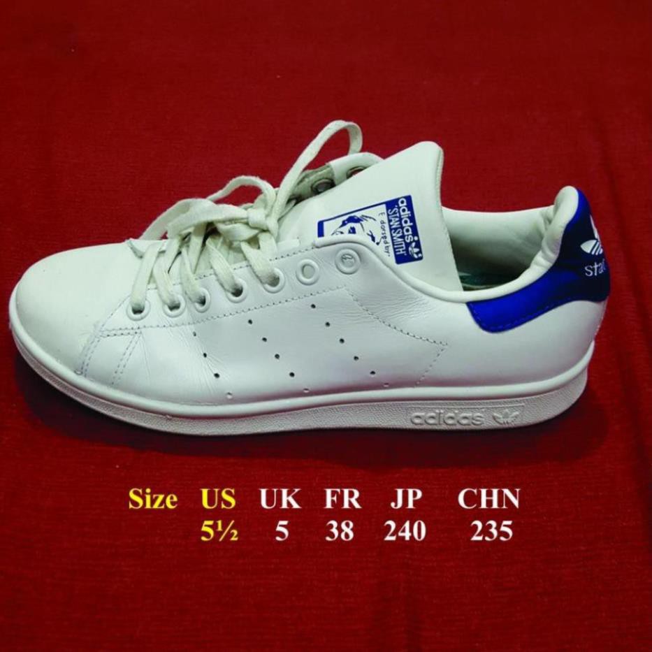 [Sale 3/3]Giày adidas stan smith real 2hand size 38 màu xanh navy / trắng chính hãng 2hand -z11 ᵍ