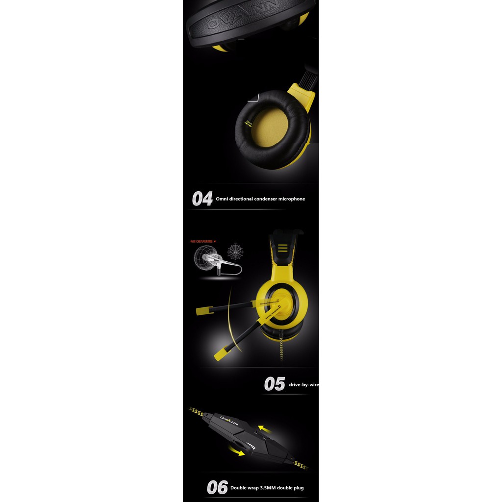 Tai nghe chụp tai chuyên Game Ovann X6 âm thanh hay