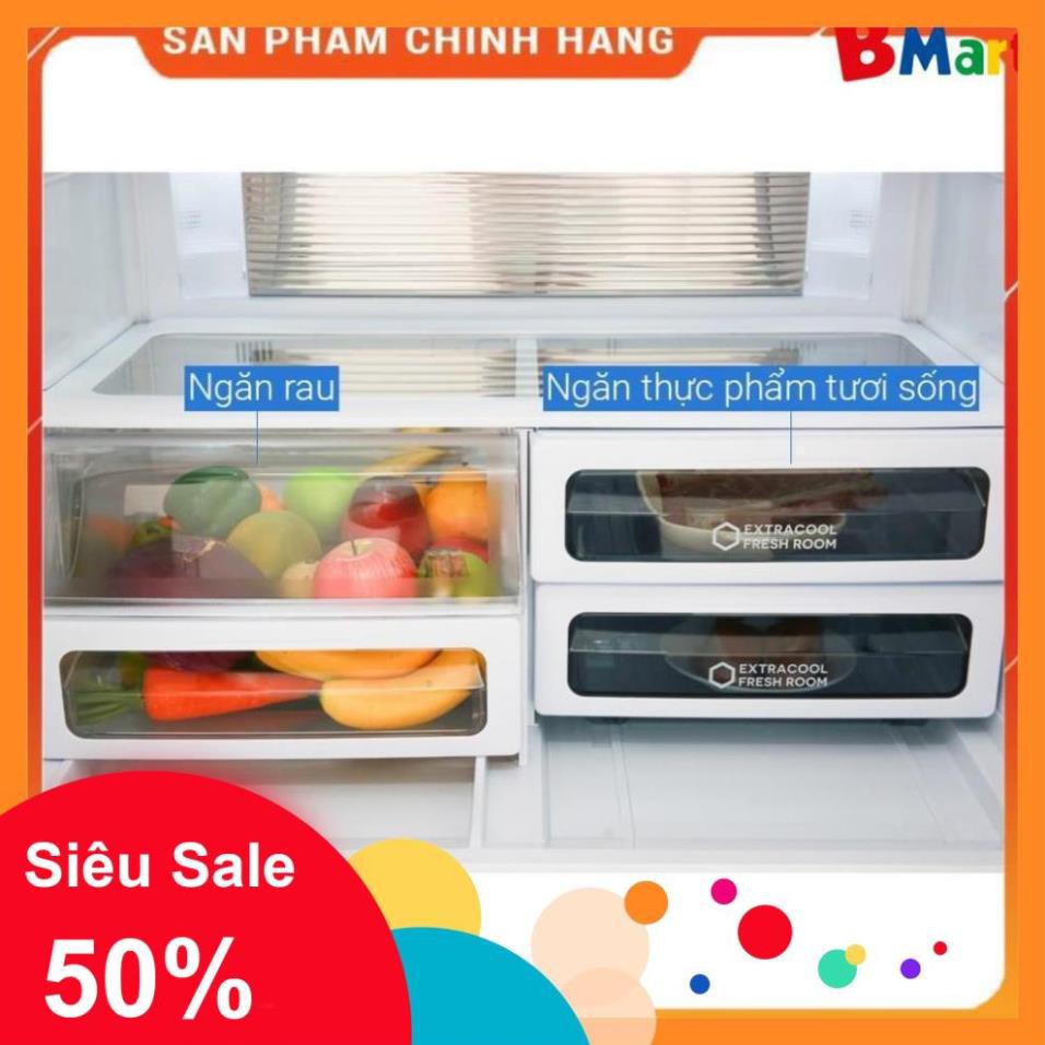 [ VẬN CHUYỂN MIỄN PHÍ KHU VỰC HÀ NỘI ] Tủ lạnh Sharp 4 cánh màu gương đen SJ-FX688VG-BK - [ Bmart247 ]  - BM NEW