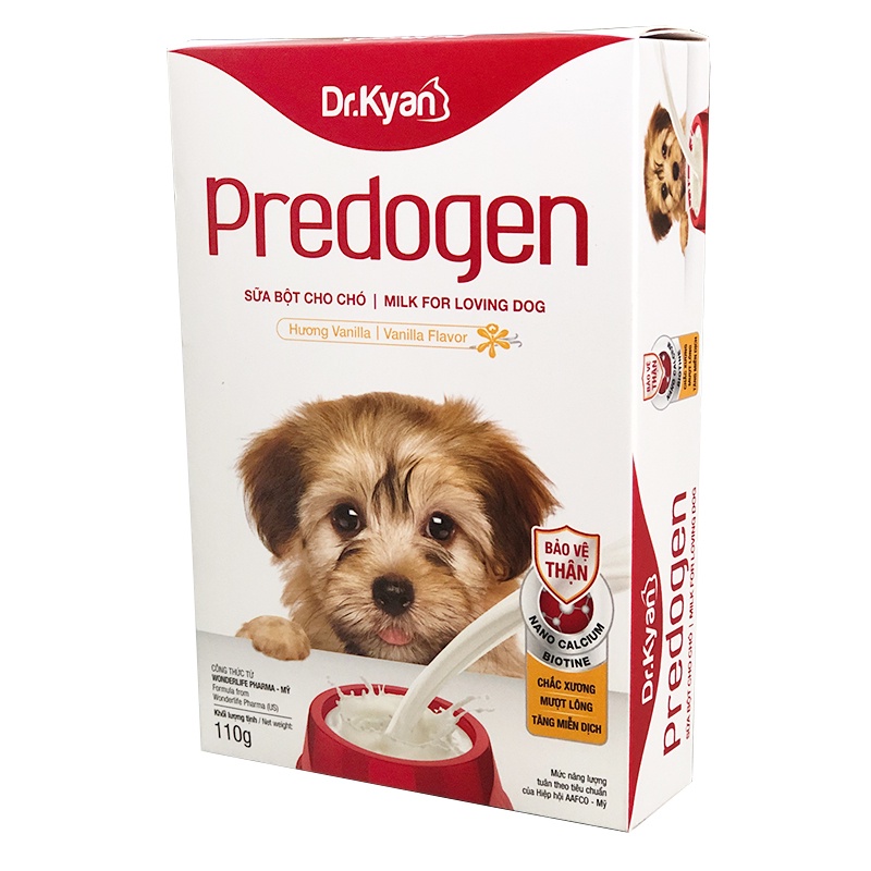 Sữa Bột cao cấp Dinh Dưỡng cho chó Predogen Dr.Kyan Hộp -110g