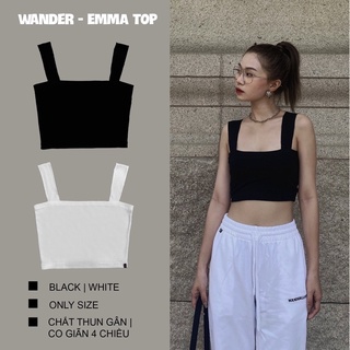 Emma Croptop - Áo 2 dây trắng bản cực xinh xắn