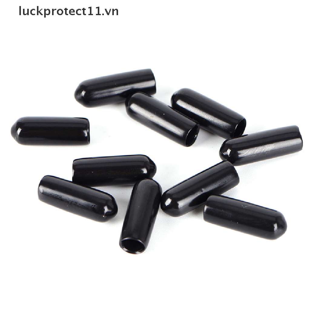 * 3c &amp; NEW * 10 Nắp Cao Su Màu Đen Cho Diều 3 / 4 / 5 / 6 / 7 / 8MM.
