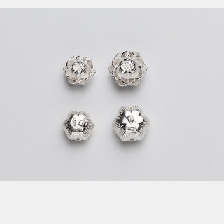 charm bạc mix đá hoa sen bạc s925