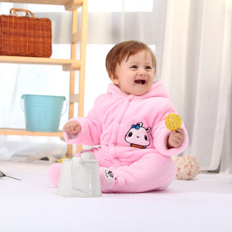 Bộ ủ body bông liền tất dày dặn cho bé 0-12 tháng Baby Dreams