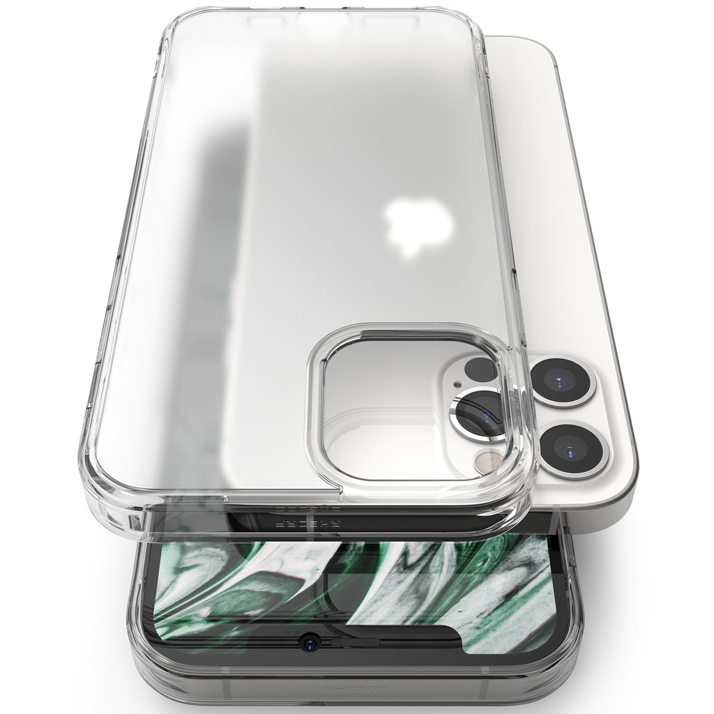 Ốp điện thoại nhám trong suốt viền cứng cho iPhone 12 mini 12 12 Pro 12 Pro Max Ringke