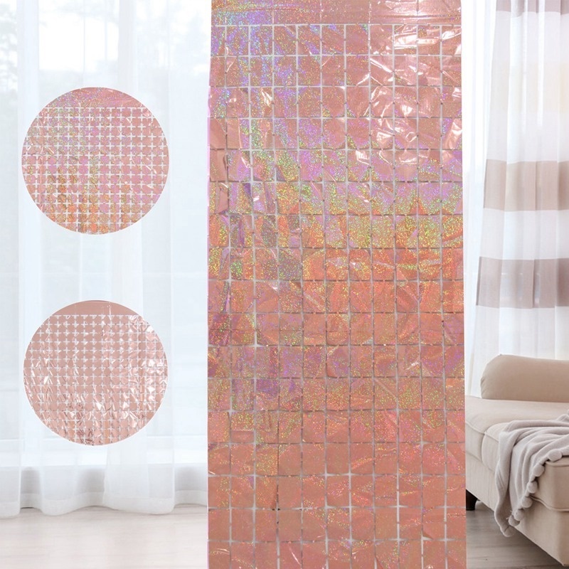 Rèm Cửa Đính Kim Sa Lấp Lánh Kích Thước 1 * 2M Dùng Trang Trí Tiệc Cưới / Sinh Nhật