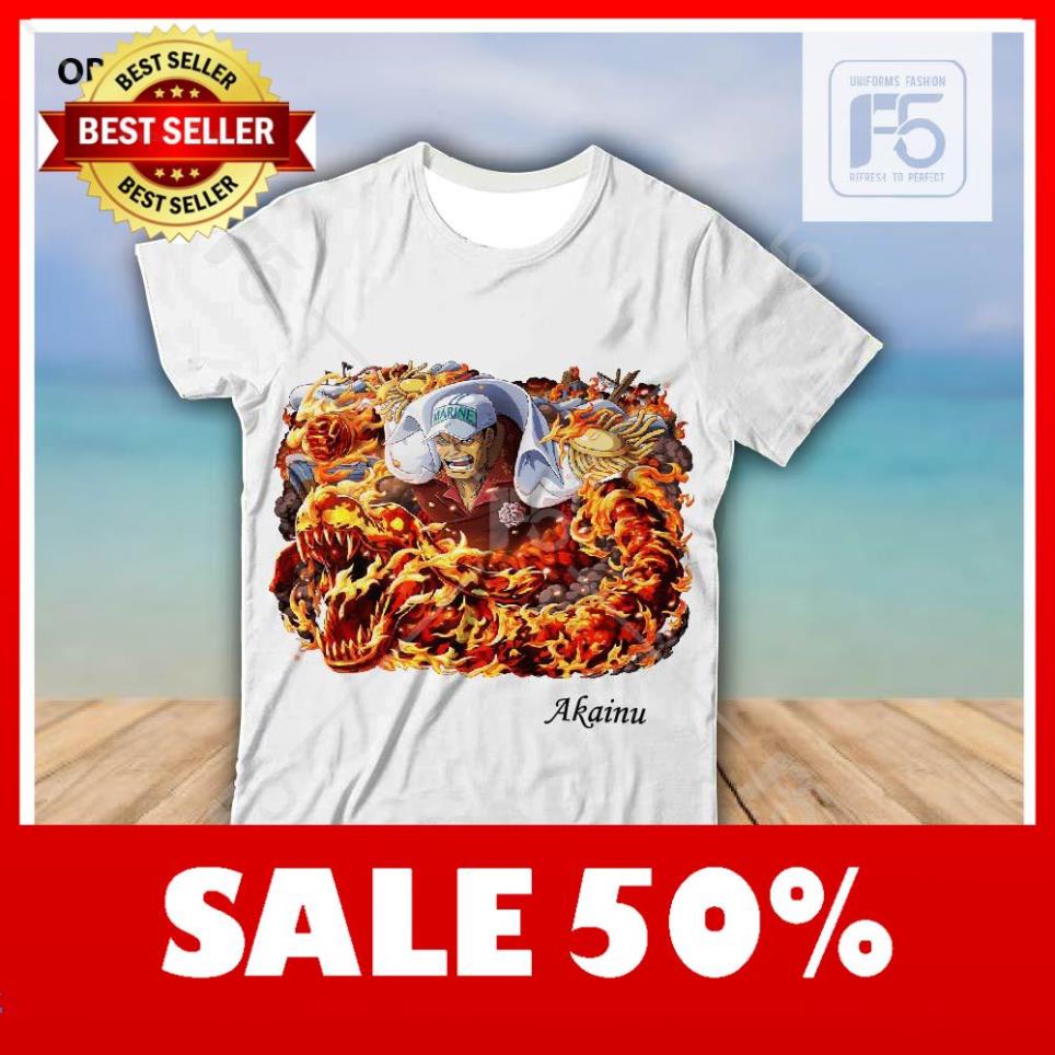 Áo Thun Áo Phông OnePiece - Akainu Đô Đốc OP496