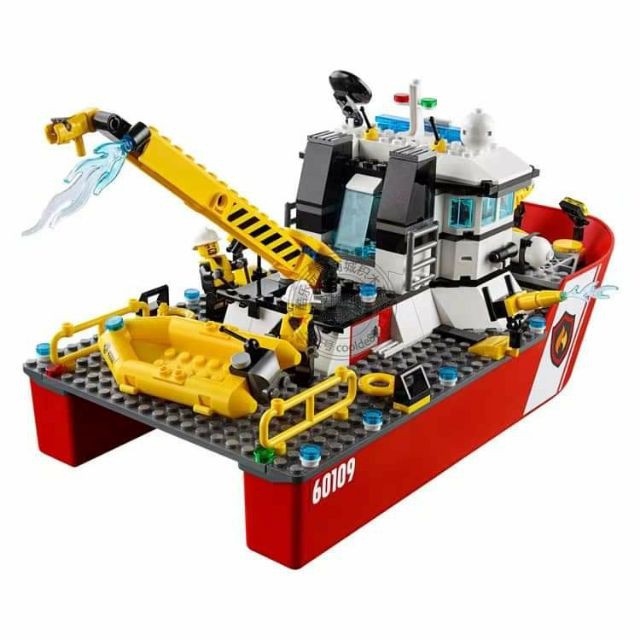 Lắp ráp xếp hình cities fire 02057 - 40019 - Thuyền cứu hỏa lớn