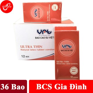 Bộ 3 hộp Bao cao su Việt VRT Mỏng giá rẻ