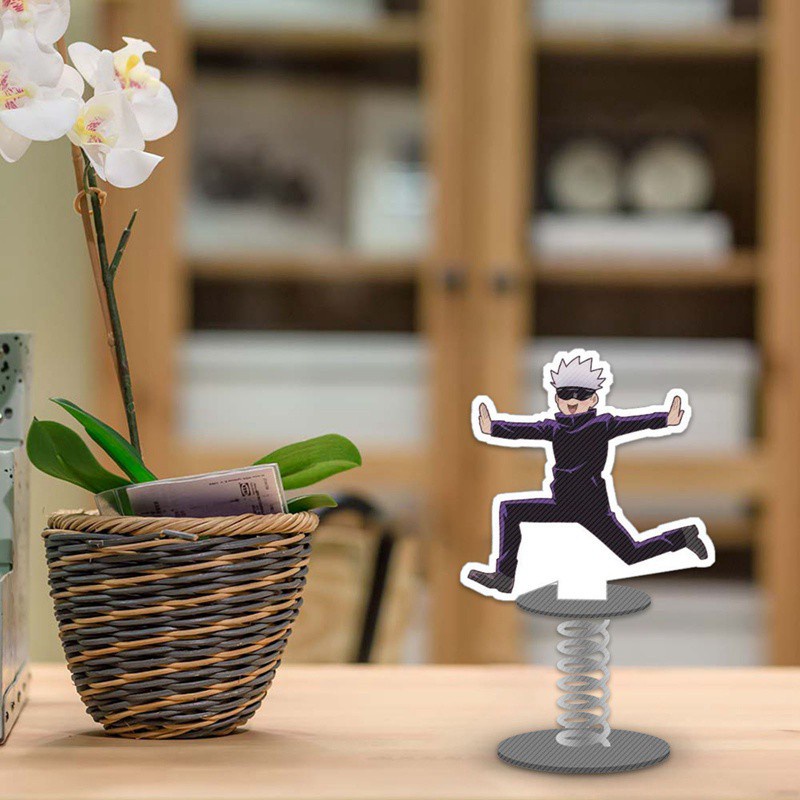 Mô hình đồ chơi nhân vật anime Jujutsu Kaisen Gojo Satoru bằng Acrylic thiết kế sống động có thể lắc lư