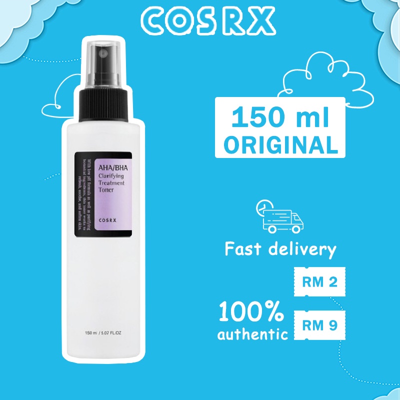 Nước hoa hồng COSRX chứa AHA/ BHA tẩy tế bào chết làm sáng da 150ml chuẩn hàng Hàn