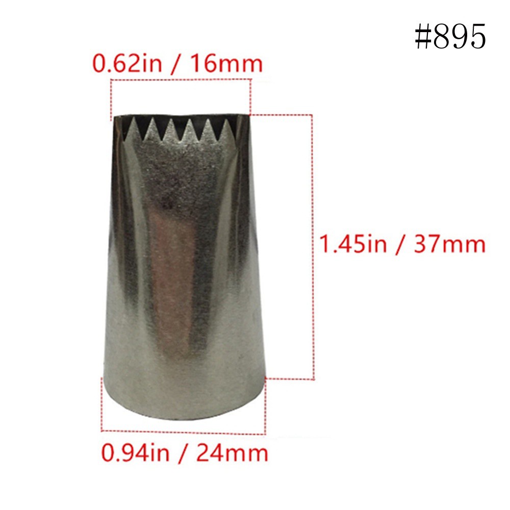 Set 1 / 7 Đui Bắt Kem Trang Trí Bánh Bằng Thép Không Gỉ
