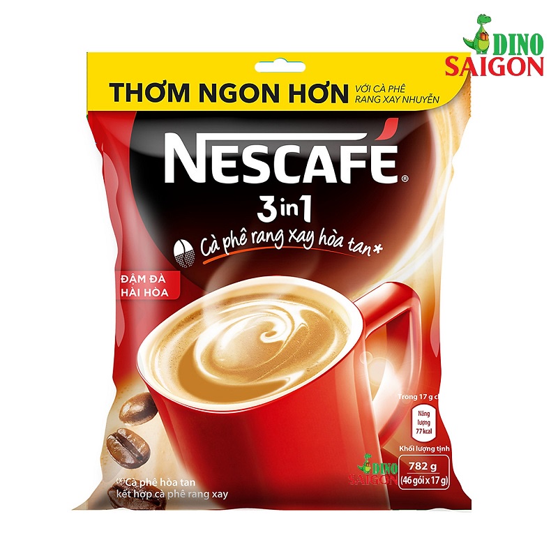 Combo 2 Bịch Cà Phê Hòa Tan Nescafé 3in1 Đậm Đà Hài Hòa Và Cà Phê Việt Đen Đá