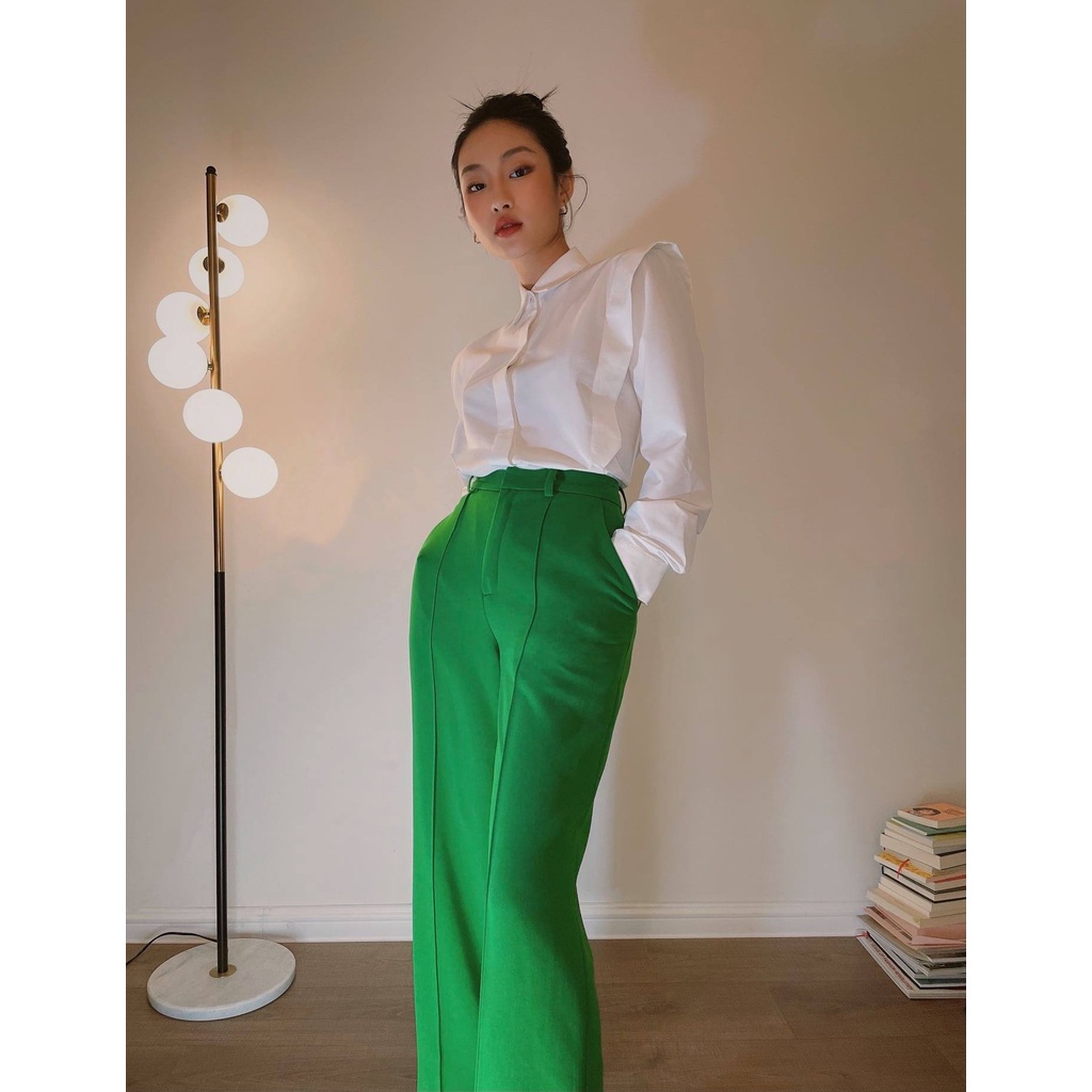 Áo sơ mi cotton lụa nữ HUONG BOUTIQUE HBSM932