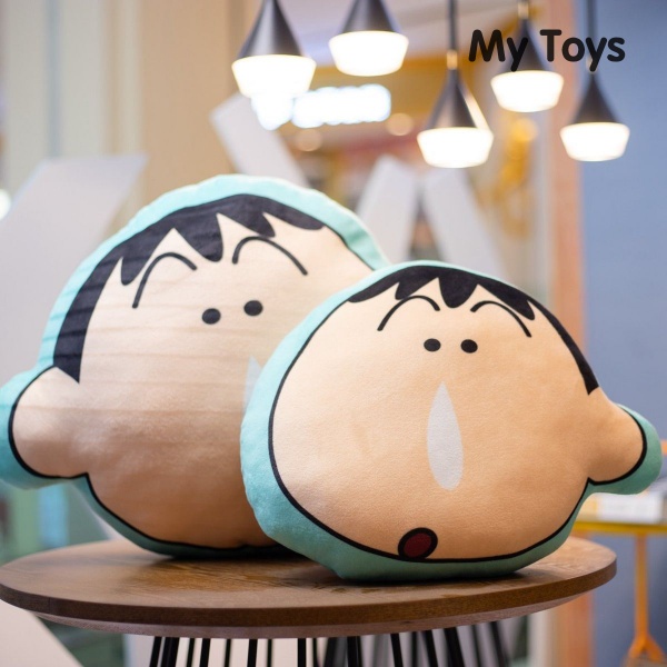 Crayon Shin-Chan Gối Sáng Tạo Món Quà Sinh Nhật Đồ Chơi Sang Trọng Giả Mạo Net Màu Đỏ Búp Bê Nam Giới Và Phụ Nữ Dễ Thương Vui Búp Bê