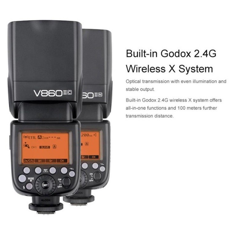 Đèn Flash Godox V860II cho máy ảnh Nikon