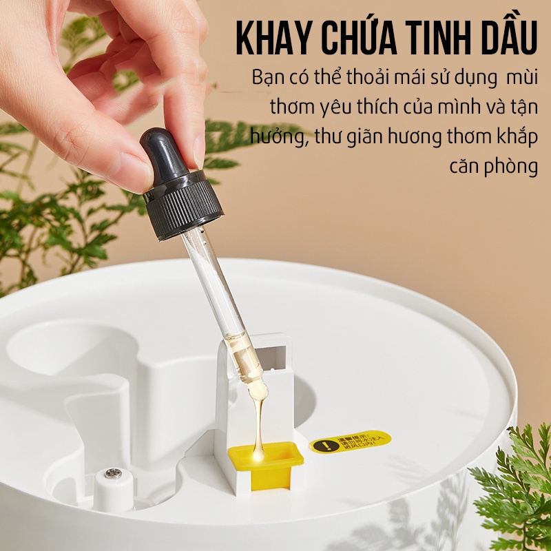 [Đời mới nhất] Máy phun sương tạo ẩm 5L chính hãng Deerma F628S màng lọc ion phun sương nano cấp ẩm dưỡng da