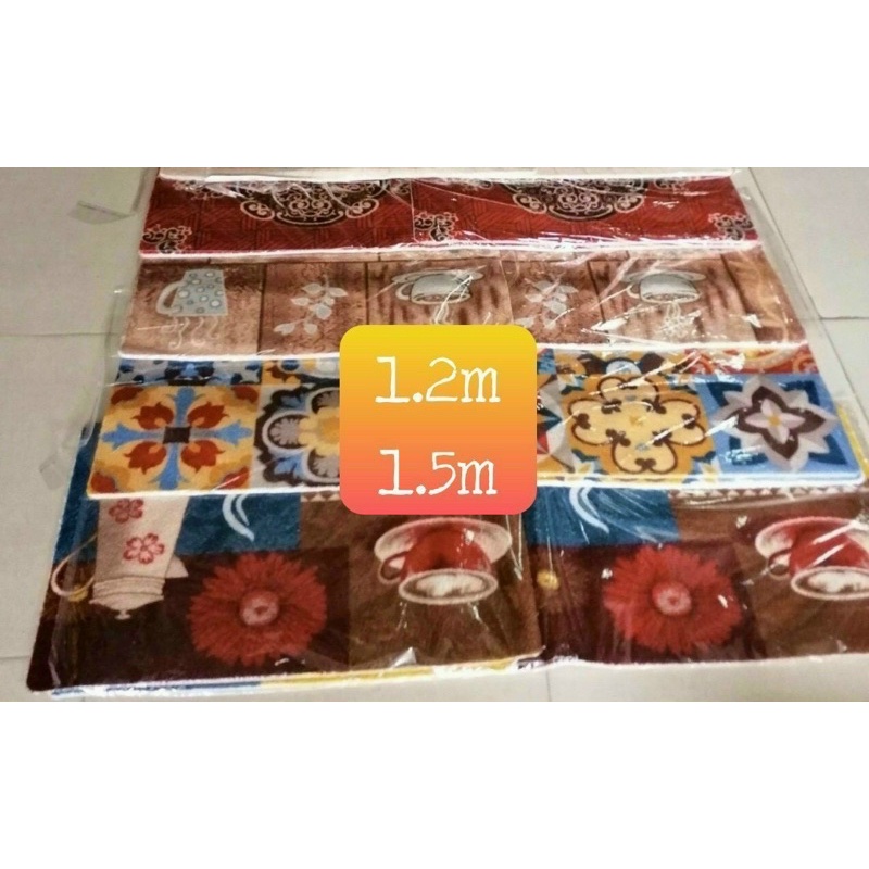 Thảm bếp cao cấp, lau chân nhà bếp, chống trượt, thấm nước, bộ gồm 2 thảm: 60cm và 120cm