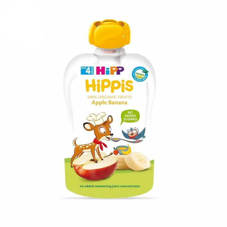 (mẫu mới)TRÁI CÂY NGHIỀN HỮU CƠ HIPPIS ORGANIC CHO BÉ TỪ 4 THÁNG