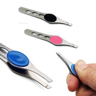 Nhíp Nhổ Lông Mày Bằng Thép Không Gỉ Màu Sắc Ngẫu Nhiên