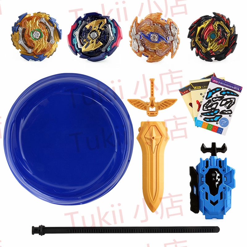Set 4 Con Quay Đồ Chơi Beyblade Chất Liệu Kim Loại Kèm Hộp Đựng