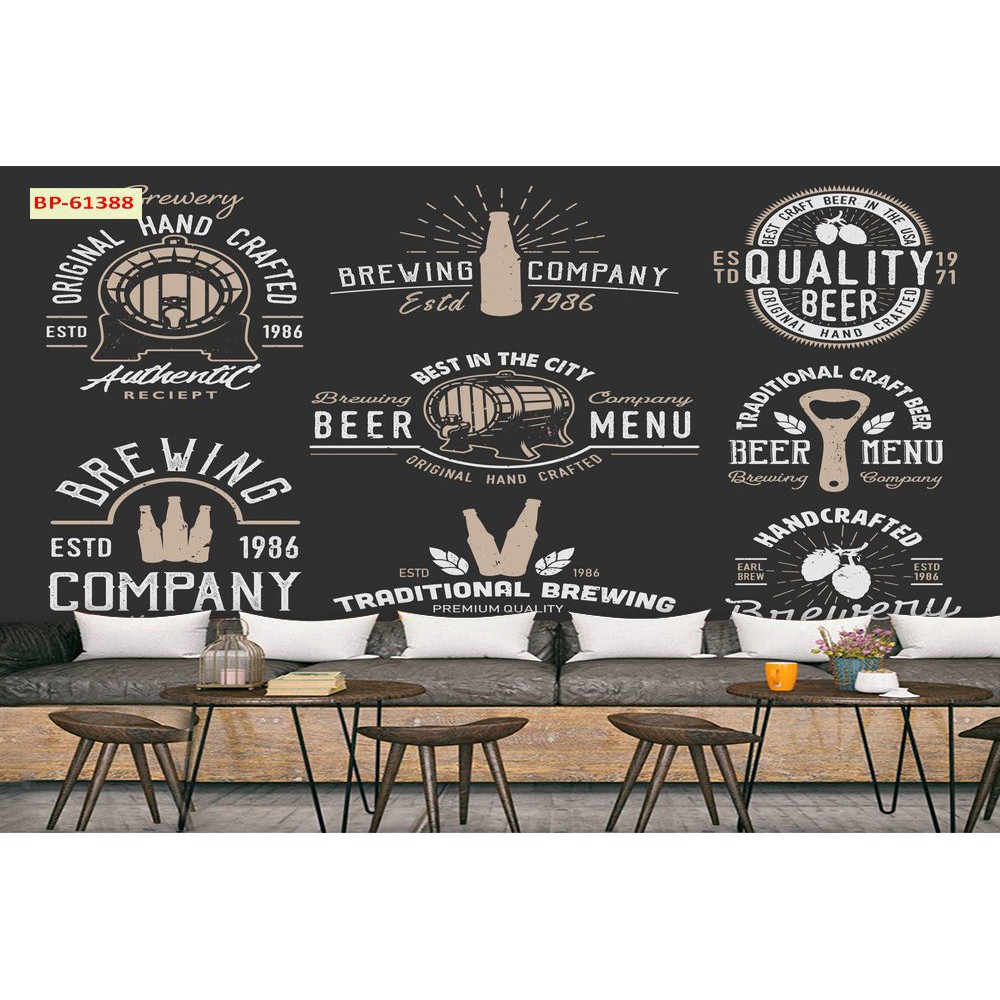 Tranh lụa 3d trang trí Nhà hàng Beer Kích Thước 1,5m x 2m BIARUOU-05
