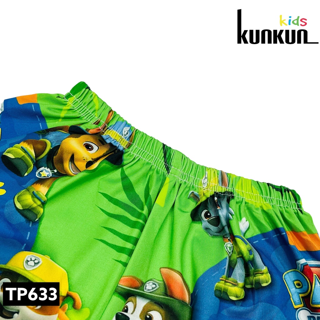 Quần áo bé trai hình đội chó cứu hộ chất thun lạnh Kunkun Kid TP633 - Đồ bộ trẻ em size đại từ 10kg - 60kg