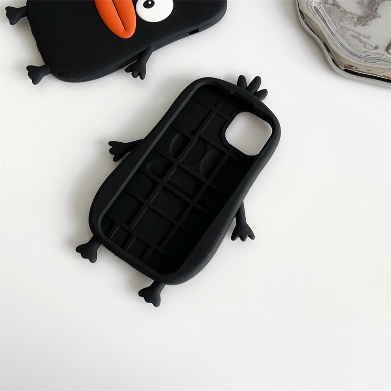 Ốp Điện Thoại Silicone Mềm Hình Vịt Xúc Xích Kèm Móc Khóa Cho Iphone 14 13 12 11 Pro MAX 14Plus X XS MAX XR 6 6S 7 8 PLUS