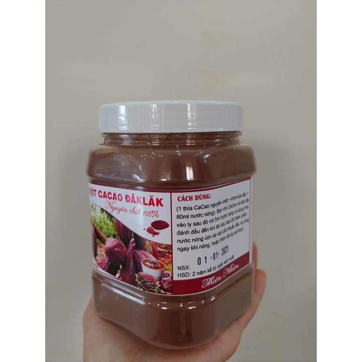 BỘT CACAO ĐĂK LẮK NGUYÊN CHẤT 500g