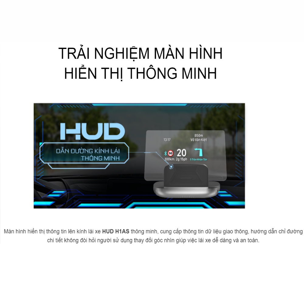 Màn Hình Hiển Thị Thông Minh Vietmap HUD H1AS - H1N - H1X