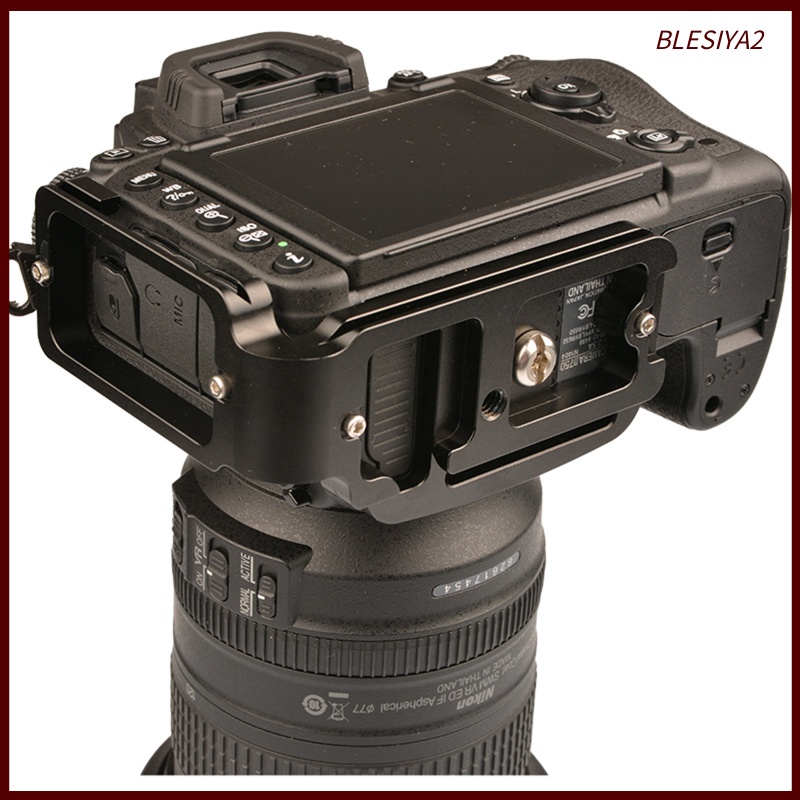 Vertical Plate L Bracket Holder for Nikon D750 Quick Release 1/4 Inch Screw